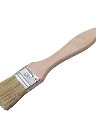 Кисть малярная плоская 40х14 из натуральной щетины для краски и лака украина