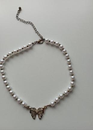 Колье з метеликом
