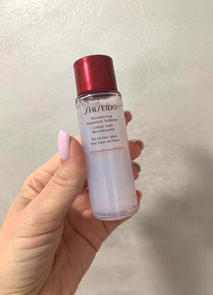 Тоник тонер для лица shiseido revitalizing treatment softener 30 мл2 фото