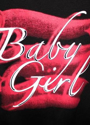 Shein. товар привезений із англії. світшот оверсайз із написом baby girl.4 фото