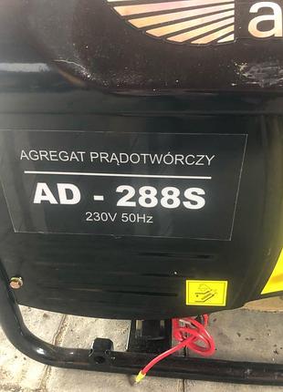 Бензиновий генератор аd-288s 2