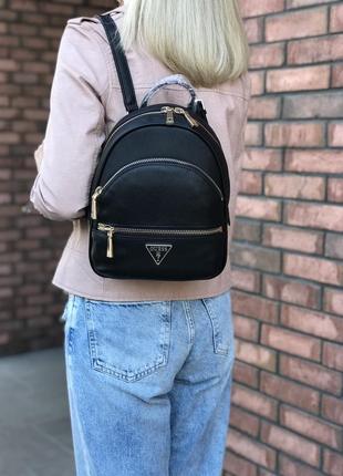 Рюкзак женский guess оригинал manhattan small backpack гесс черный3 фото