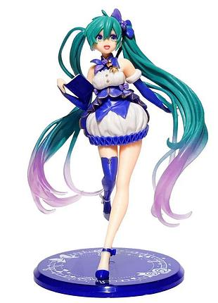 Фигурка хацунэ мику в синем платье 20 см hatsune miku