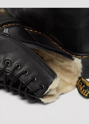 Dr. martens jadon faux fur lined leather platform boots2 фото