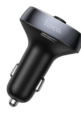 Fm модулятор автомобильный hoco с bluetooth fm road treasure e51 2usb/1type-c 18w/3a qc/pd