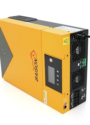 Гiбрiдний iнвертор mps-viii-pro,6200w, 48v, ток заряда 0-120a, 170-280v, мррт(120а, 90-450в vdc)