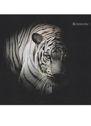 Коврик для мышки defender 50803 wild animals 22x18 см белый тигр