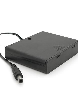 Відсік для 6-ти елементів живлення аа, роз'єм 5,5×2,1, закритий корпус із вимикачем