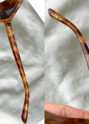 Сонцезахисні окуляри "котяче око"  mango жіночі трендові коричневі тваринний принт тренд 20244 фото