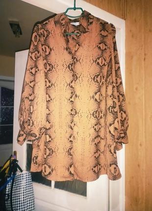 Платье рубашка на 48р на невысокий рост