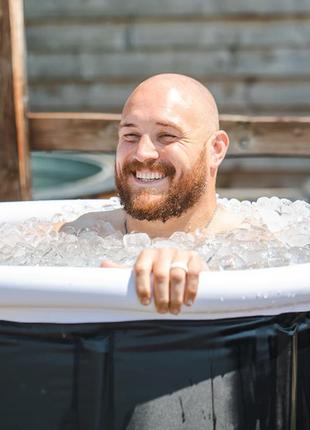 Переносная портативная холодна ледяная ванна ice bath с льдом для принятия ледяных...