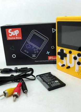 Игровая приставка консоль sup game box 500 игр. ag-243 цвет: желтый