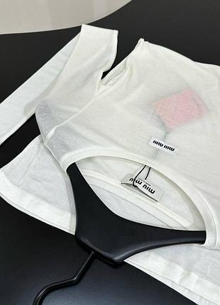 Лонг лонгслив miu miu 6