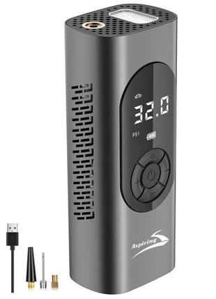 Автомобильный портативный компрессор aspiring storm 2 st2000usb 20 люмен 4500мач черный