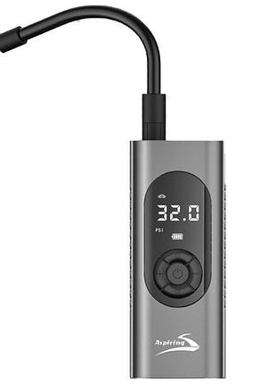 Автомобильный портативный компрессор aspiring storm 2 st2000usb 20 люмен 4500мач черный