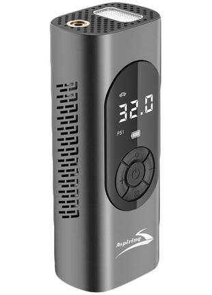 Автомобильный портативный компрессор aspiring storm 2 st2000usb 20 люмен 4500мач черный