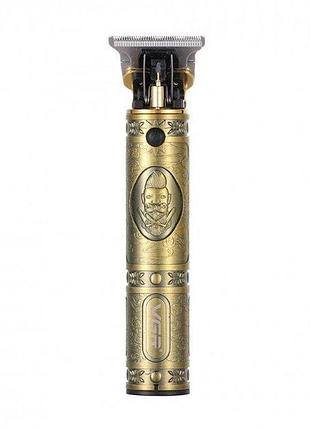 Машинка для стрижки з насадками vgr v-085 7897 золотистий