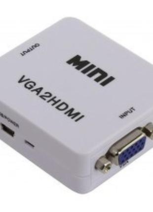 Конвертер vga на hdmi vga2hdmi 5027, зі звуком