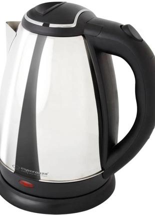 Электрочайник esperanza ekk104s kettle tugela 1.8л 2200вт серебристый с черным