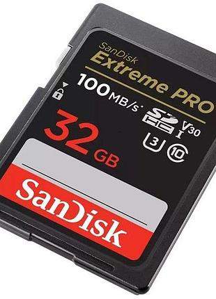 Карта памяти sandisk sd extreme pro 32gb c10/u3/v30/a2