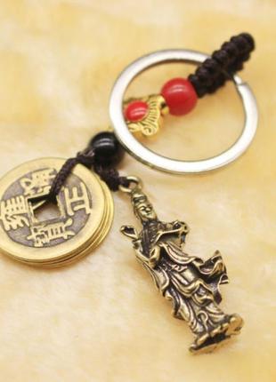 Брелок-талісман символ фен шуй гуань інь і 5 монет