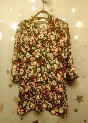Блуза с цветочным принтом