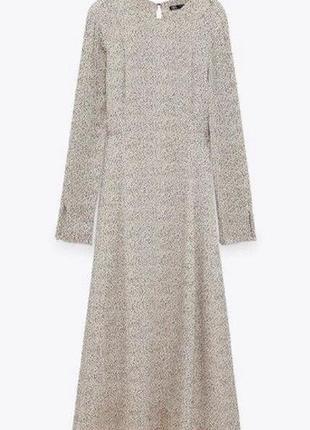 Сатиновое атласное платье миди макси zara