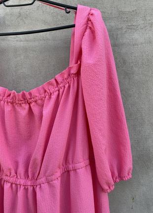 Рожева сукня великого розміру3 фото