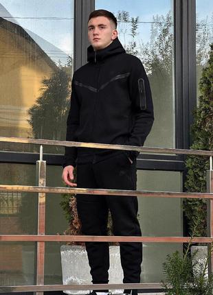 Спортивний костюм nike tech fleece black9 фото