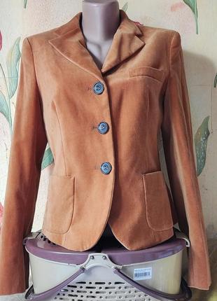 Піджачок з бавовняного оксамиту max mara, 38