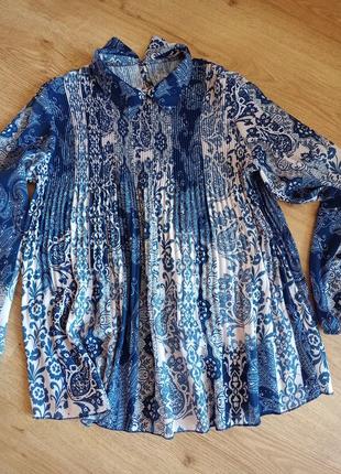 Блуза с эффектом плиссе