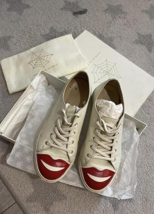 Шкіряні кеди charlotte olympia.3 фото