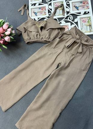 Костюм для дівчинки на літо 134 см, 140 см, 146 см, 152 см, 158 см, 164 см