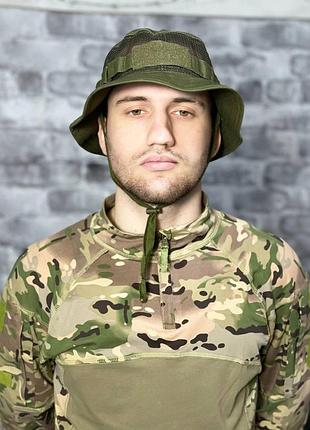 Панама сітка липучка, олива