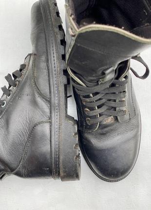 Чорні чоловічі берці, байкерьскі високі черевики