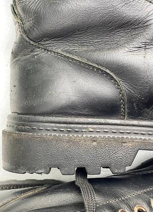 Чорні чоловічі берці, байкерьскі високі черевики