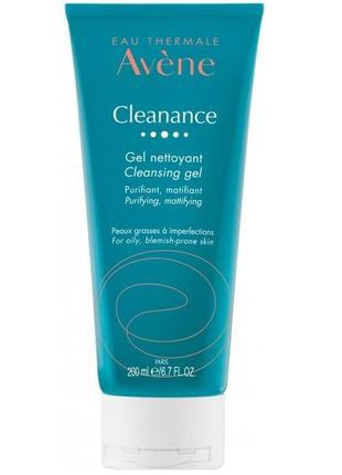 Очисний гель для обличчя й тіла avene cleanance, 200 мл