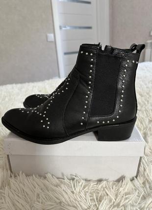 Козачки челси moda in pelle bonita black leather на 37-38 размер