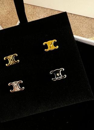 Серьги в стиле celine