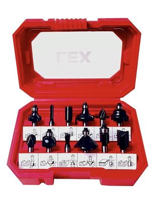 Набір фрез по дереву lex 12 шт (lxrbs12pc)