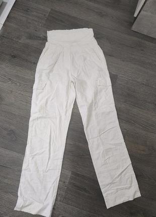 Льняные брюки для беременных