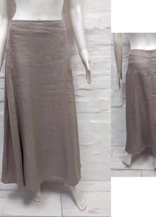 Senas 100% leinen длинная юбка трапеция из плотного льна