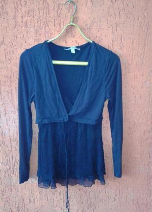 Розпродаж 2+1 жіночна обманка лавандового кольору від ashley brooke шовк шифон