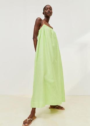 Лляне плаття сарафан h&amp;m оригінал