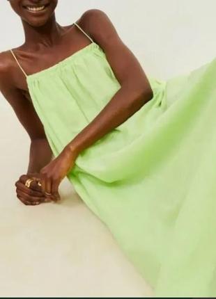 Лляне плаття сарафан h&amp;m оригінал