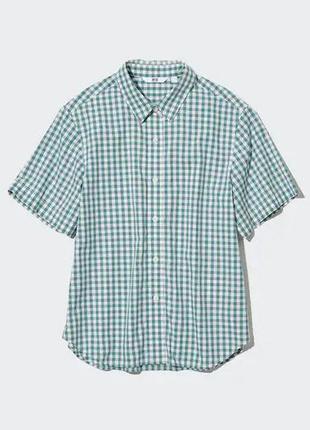 Хлопковая супер легкая летняя рубашка uniqlo