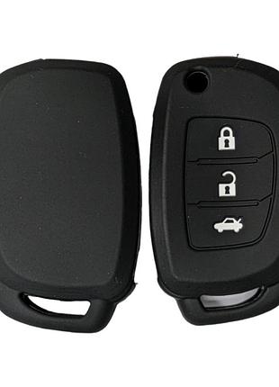 Силіконовий чохол для авто ключа для hyundai хундай 3 кнопки захист для ключа