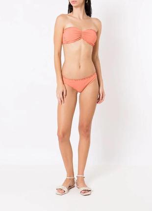 Кораловий жатий купальник великого розміру h&m