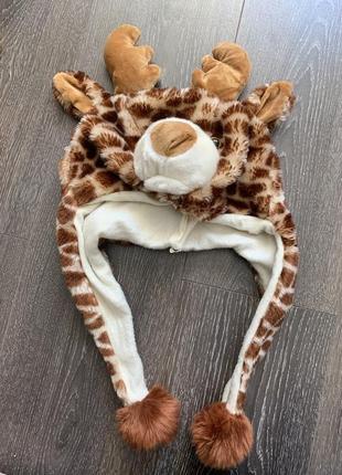 Карнавальная тематическая шапка олень на новый год редво