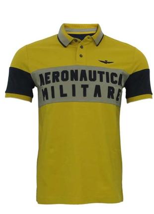 Поло\футболкаaeronautica militare logo polo